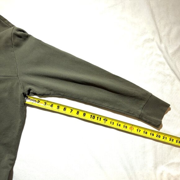 OAKLEY Pullover Sweatshirt Large Olive Green Baggy 100% Cotton - Picture 7 of 11